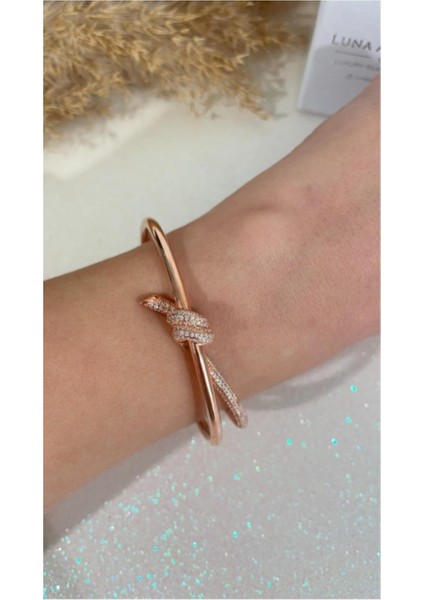 Taşlı Rıbbon Bileklik modelleri