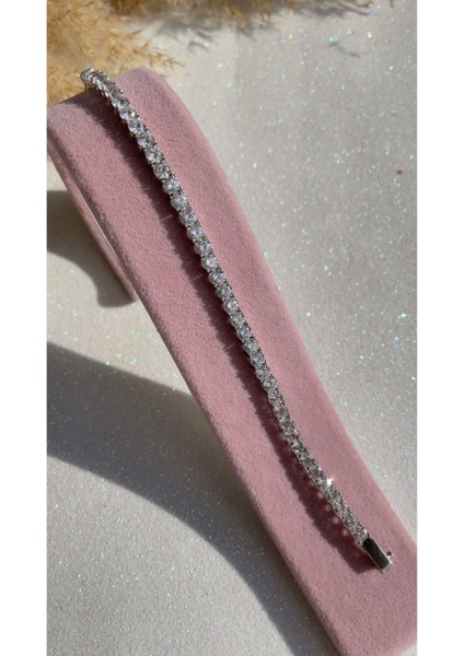 4mm Su Yolu Bileklik 925 Ayar Gümüş Farklı Renklerde Sipariş Oluşturabilirsiniz fırsatları