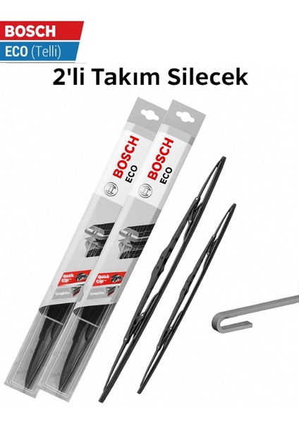 Mitsubishi Colt 2011 Model Ön Silecek Takımı Bosch Eco Telli