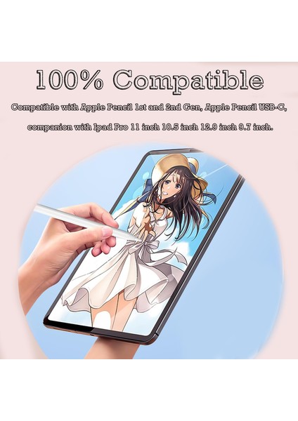 Apple Pencil 2./1. Nesil ve Apple Pencil Pro/usb-C Için iPad PRO/MINI/AIR/A16 10. 11. Nesil Dayanıklı Renkli 12 Adet Mix Yedek Kalem Uçları Color fırsatları