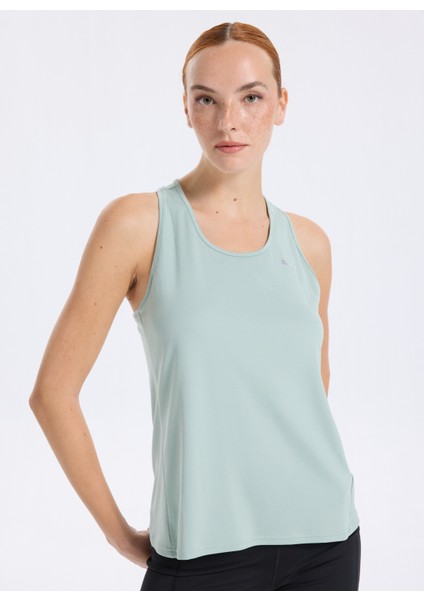 68951322 Traınıng Tank Green Fog Yeşil Regular Fit Düz Kadın Atlet