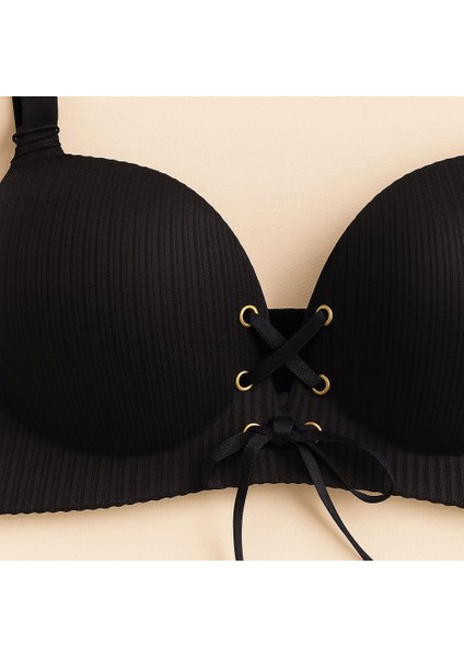Siyah Bağcıklı Dolgulu Sütyen - Şık , Destekleyici ve Feminen Tasarım fiyatları