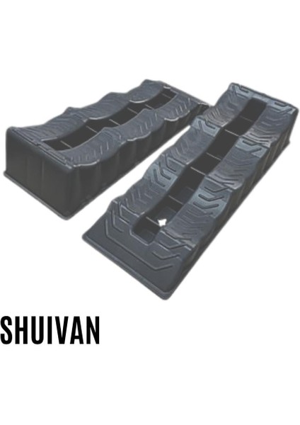 Shuıvan Karavan Seviye Denge Takozu 2'li Set - Antrasit