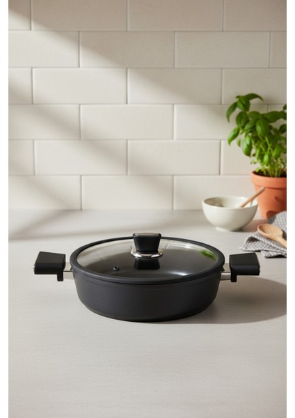Mayasa 7 Parça Seramik Tencere Seti Siyah indirimleri