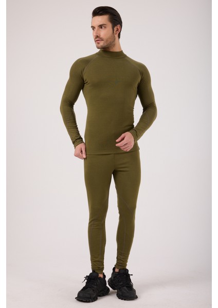 Thermo-Fit Erkek Termal Içlik Üst Kayak Içliği Askeri Haki Yeşil indirimleri