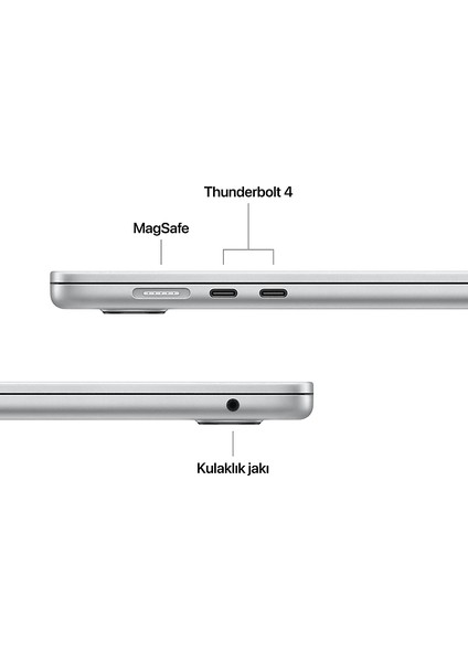 MW1G3TU/A/MACBOOK Air/apple M4 Işlemci/(10 Çekirdek Cpu-10 Çekirdek GPU)/16GB RAM/256GB Ssd/15.3" Silver