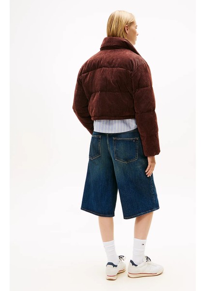 Tjw Kadife Şişme Kadın Kahverengi Ceket DW0DW21658GS7 modelleri