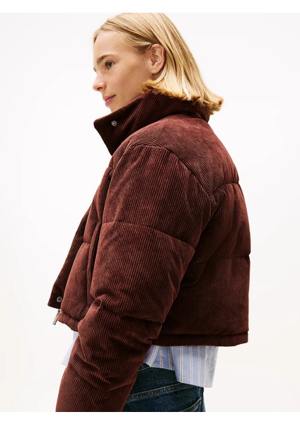 Tjw Kadife Şişme Kadın Kahverengi Ceket DW0DW21658GS7 fırsatları