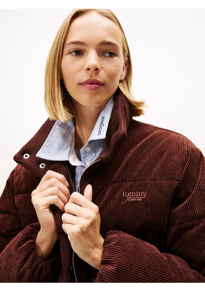 Tjw Kadife Şişme Kadın Kahverengi Ceket DW0DW21658GS7 indirimleri