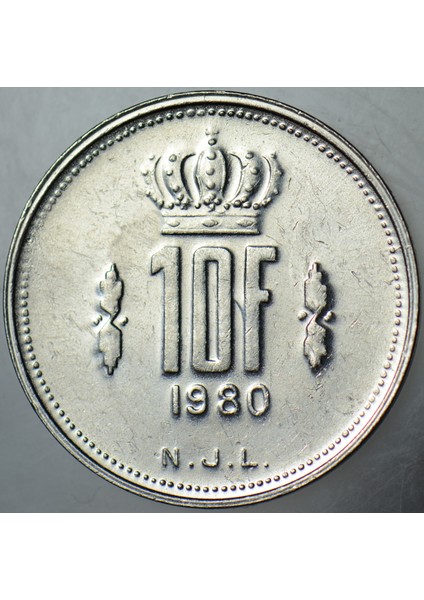 Lüksemburg 10 Frank 1980 Çilaltı. fiyatları