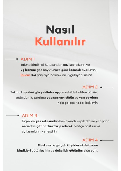 Doğal Görünüm Sunan Kahverengi Takma Kirpik Secret Lash (No.4 Kitty Cat) indirimleri