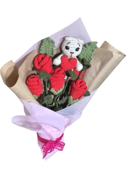 Ayıcıklı Buket Çiçek