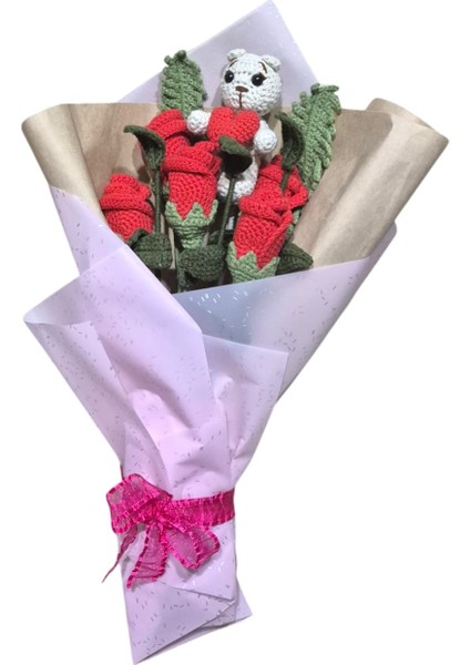 Ayıcıklı Buket Çiçek modelleri