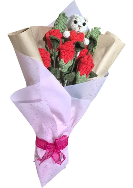 Ayıcıklı Buket Çiçek