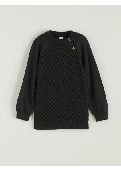 Yeni Sezon Bisiklet Yaka Basic Erkek Çocuk Sweatshirt