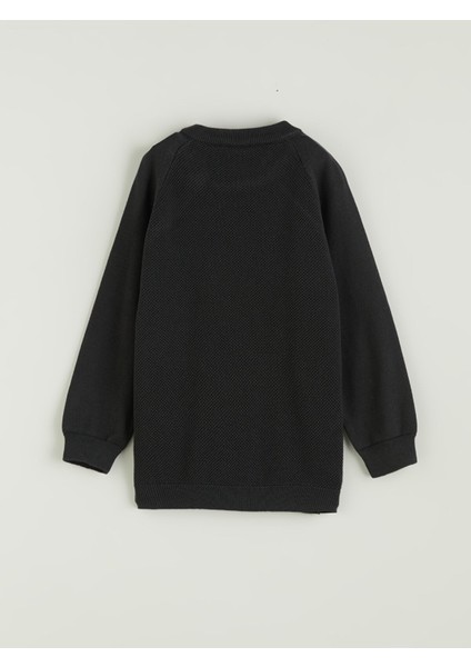 Yeni Sezon Bisiklet Yaka Basic Erkek Çocuk Sweatshirt modelleri