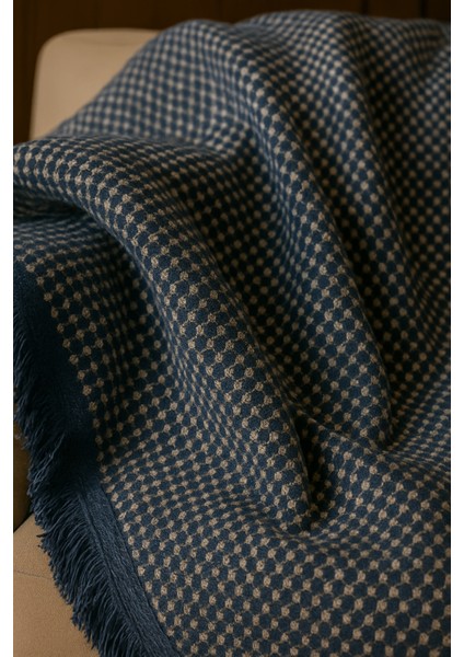 Pamuklu Dokulu Ekru Koltuk Şalı 170X220 cm – Saçaklı Tv Battaniyesi & Dekoratif Koltuk Örtüsü fiyatları