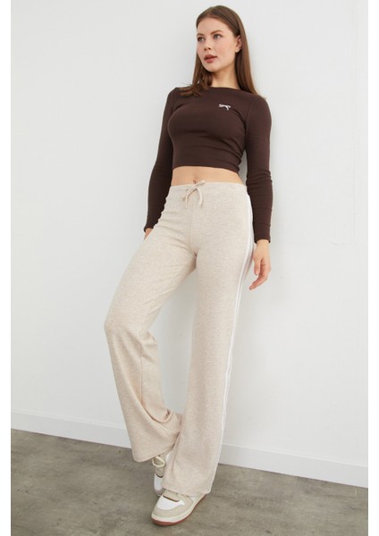 Yanları Şeritli Beli Bağlamalı Eşofman Altı