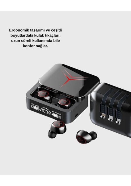 Powerbank Özellikli Bluetooth Kablosuz Kulaklık – Dokunmatik Kontrol, Uzun Pil Ömrü, Ergonomik fırsatları
