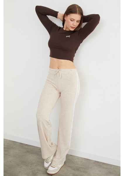 Yanları Şeritli Beli Bağlamalı Eşofman Altı