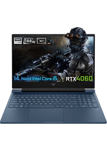 Victus 16-R1057NT Intel Core I5-14500HX 9J260EA FR69 64 GB Ddr5 512 GB SSD Rtx 4060 8gb 16,1" 144Hz Full Hd Yok (Free Dos) Gaming Laptop