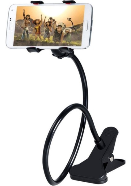 Akrobat Telefon Tutucu Akrobatik Gövde Siyah Deri