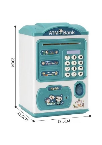 Parmak Izi Görünümlü Elektronik Şifreli Otomatik Kağıt Para Alan Atm Kumbara (4172) indirimleri
