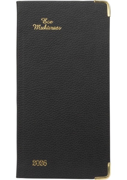 Ajandası Muhtıra 4dl Karaköy 2026 Siyah - Haftalık Cep Boy 8,5X16