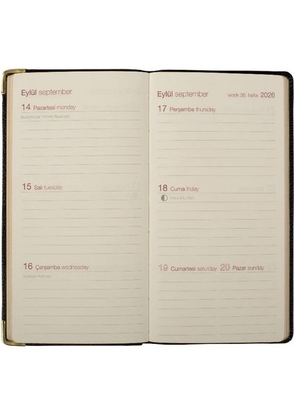 Ajandası Muhtıra 4dl Karaköy 2026 Siyah - Haftalık Cep Boy 8,5X16 fırsatları