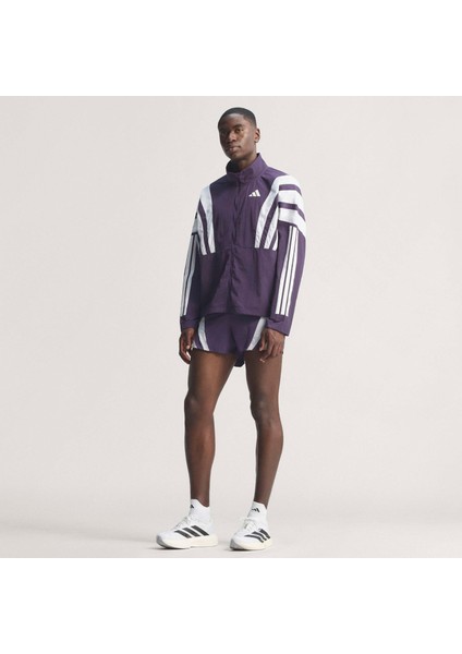 Adizero Nyc Erkek Mor Koşu Rüzgarlığı.-