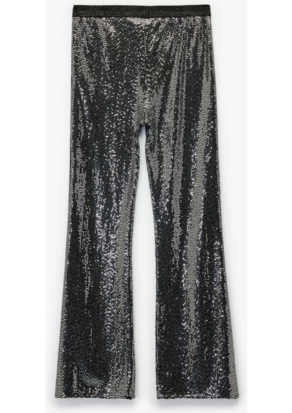 Beli Lastikli Pullu Payetli Ispanyol Paça Pantolon fiyatları