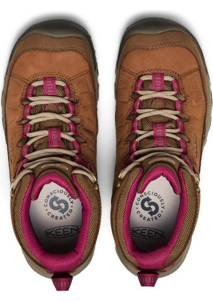 1030689 Targhee Iv Mid Wp W Bison/beaujolaıs Kadın Outdoor Bot fırsatları