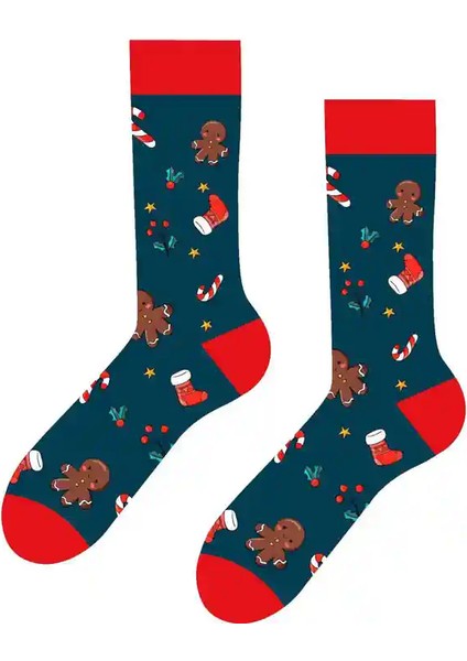 Lacivert Kurabiye Adam Soket Çorap