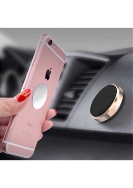 Mıknatıslı Telefon Tutucu Oto Araç Içi Tutucu Güçlü Yapışkan Altın