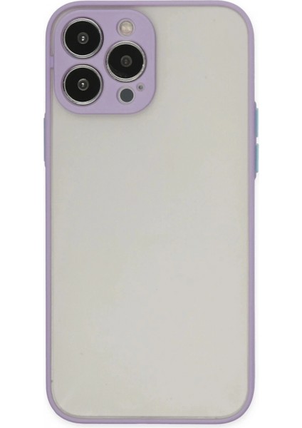 iPhone 13 Pro Max Kılıf Montreal Silikon Kapak - Mor (K95)