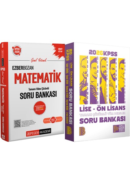 2026 Kpss Lise Ön Lisans Tüm Dersler Soru - 2026 Kpss Ezberbozan Matematik Çözümlü Soru