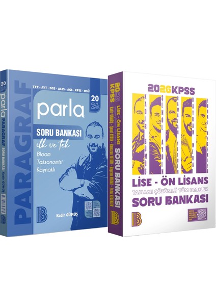 2026 Kpss Lise Ön Lisans Tüm Dersler Soru - 2026 Parla Paragraf Soru Bankası