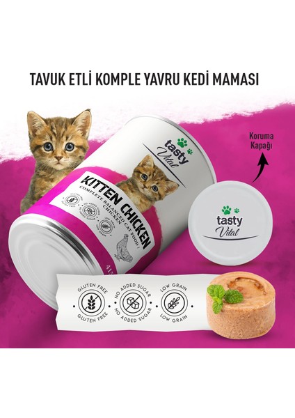 Tavuk Yavru Kedi Konserve 415 gr modelleri