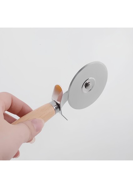 Ahşap Saplı Pizza Kesme Bıçağı 9cm modelleri