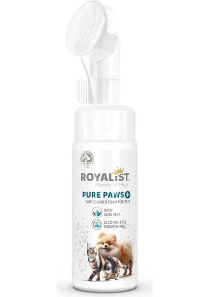 Pure Paws+ Evcil Dostunuzun Patileri Için Aloe Veralı Temizleyici Köpük