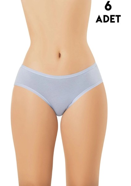 Pamuklu & Modal Esnek 6 Adet Mavi Paris Model Bikini Külot LL.K51.O08.001 fiyatları