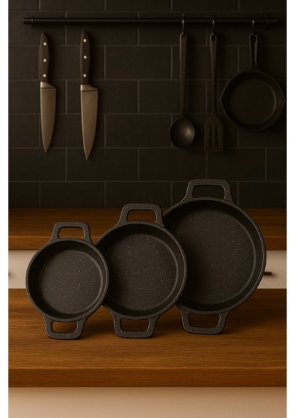 Üçlü Sahan Set ( 18-20-22 cm )