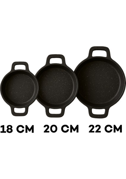 Üçlü Sahan Set ( 18-20-22 cm )