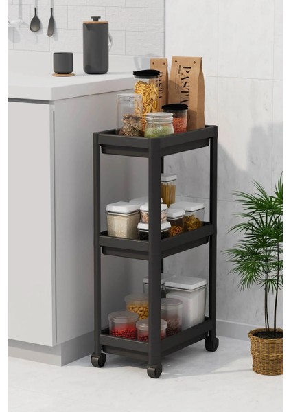 3 Katlı Tekerlekli Raf Ünitesi Banyo Rafı Mutfak Rafı Servis Sehpası Organizer fiyatları