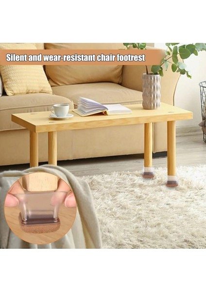 4’lü Keçeli Mobilya Ayağı Koruyucu Silikon – Kaydırmaz ve Çizilmez Sandalye & Masa Ayağı Koruyucu modelleri