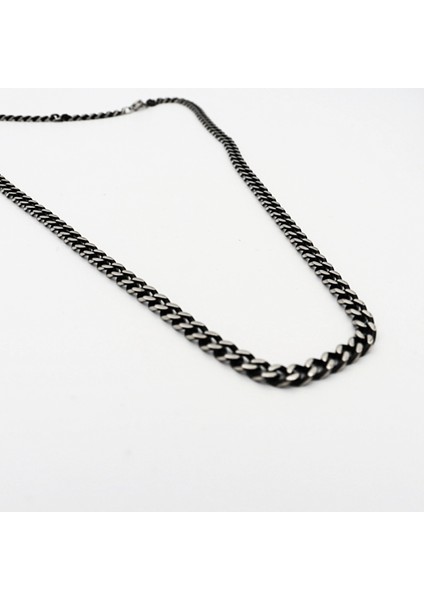 Erkek Otantik Çelik Gurmet Zincir Kolye