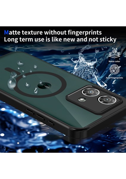 Motorola Edge 40 Neo Kılıf, Manyetik Yarı Saydam Mat Darbeye Dayanıklı ve Parmak Izi Önleyici Koruyucu Kılıf-Siyah (Yurt Dışından) modelleri