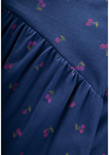 Desenli Mevsimlik Elbise 1-7 Yaş Kiraz Desen modelleri