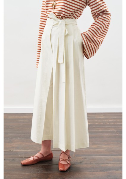 Etek Görünümlü Pantolon Ekru indirimleri