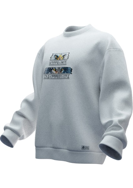 Kartal Kurt Baskılı Oversıze Sweatshırt (Unısex) fiyatları